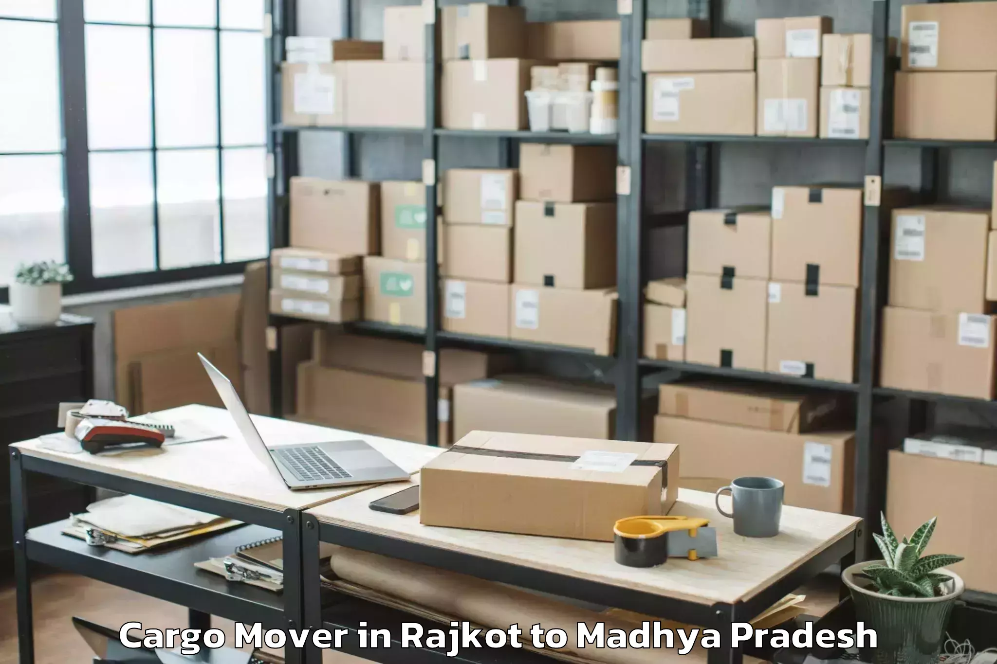 Rajkot to Gwalior Airport Gwl Cargo Mover Booking